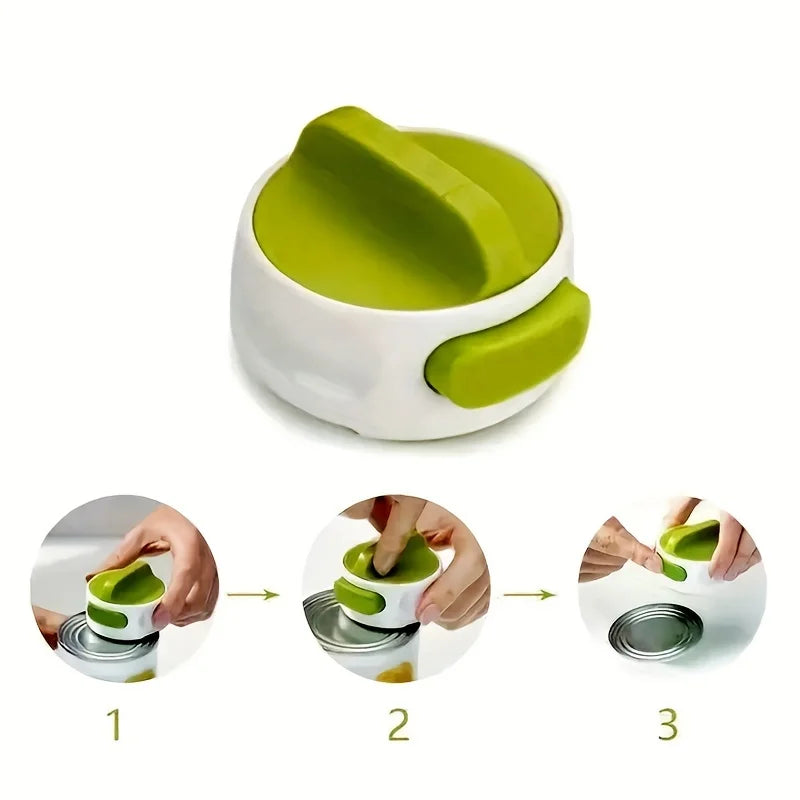 1 portable manual can opener, adjustable anti-slip kitchen small tool, household easy-to-rotate release can opening small tool