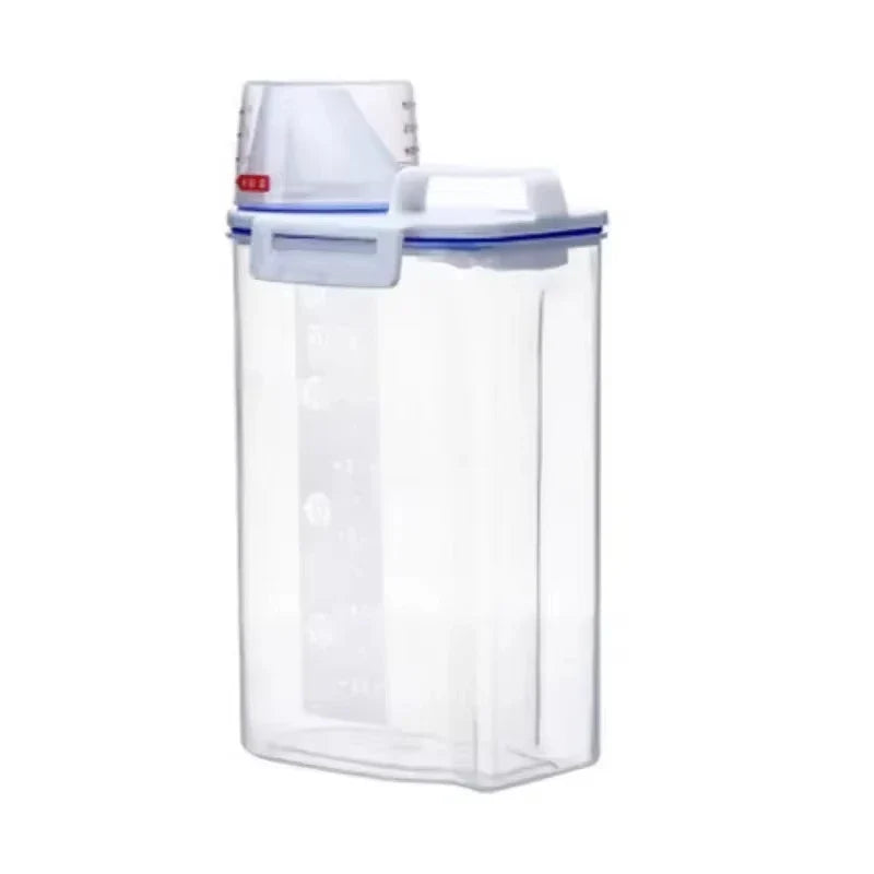 1PC sealed storage container 2.5L portable food storage box with lid suitable for storing grains, flour, rice in the kitchen