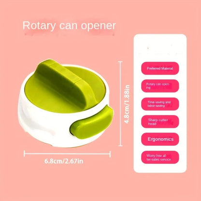 1 portable manual can opener, adjustable anti-slip kitchen small tool, household easy-to-rotate release can opening small tool