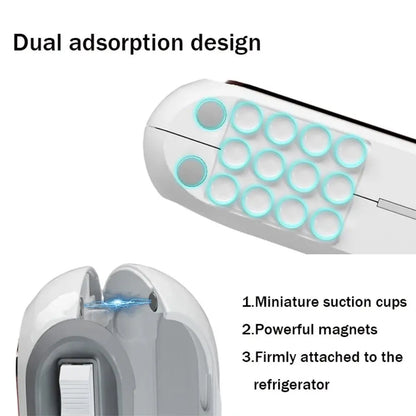 Magnetic Refillable Plastic Wrap Dispenser With Cutter Tin Aluminum Foil Dispenser Cutter Film Wrap Dispenser Kitchen Tool