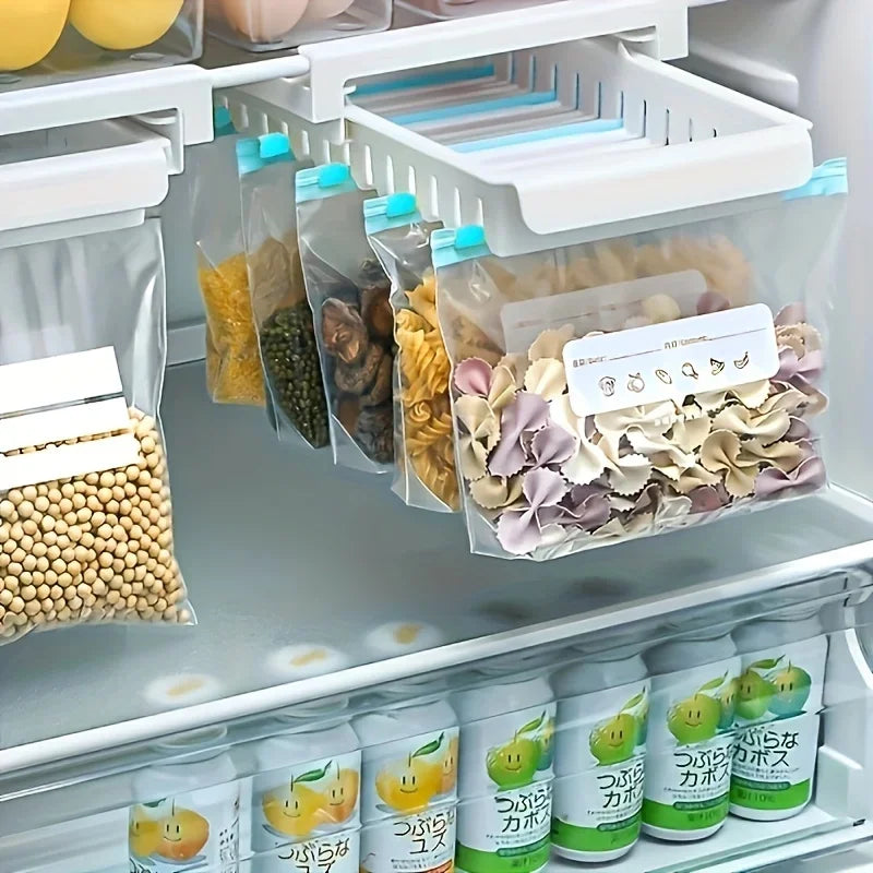 Reusable Food Storage Bags with Zipper, Leak-Proof & Airtight Kitchen Freshness Bags ,Refrigerator Fresh Wrap