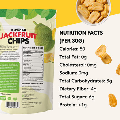 Pho'nomenal Ripened Jackfruit Chips (Standard Size - 5.3oz Bag)