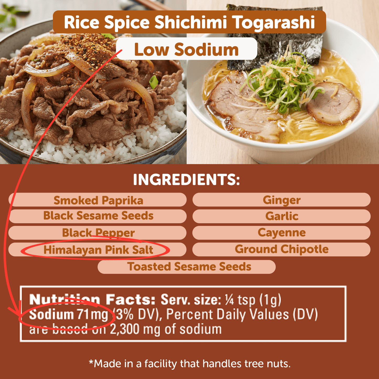 Shichimi Togarashi Japanese 7-Spice | Low Sodium & GLP-1 Friendly Umami Blend