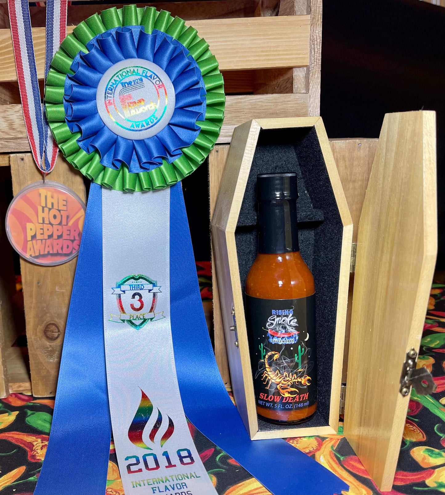Slow Death - Trinidad Scorpion Hot Sauce  (XXX Hot)