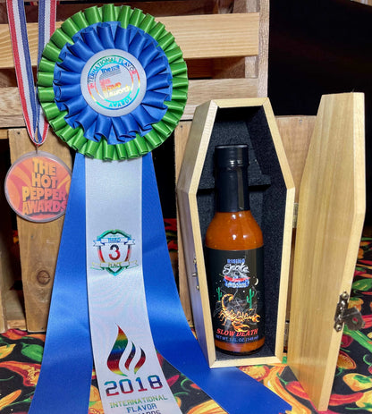 Slow Death - Trinidad Scorpion Hot Sauce  (XXX Hot)