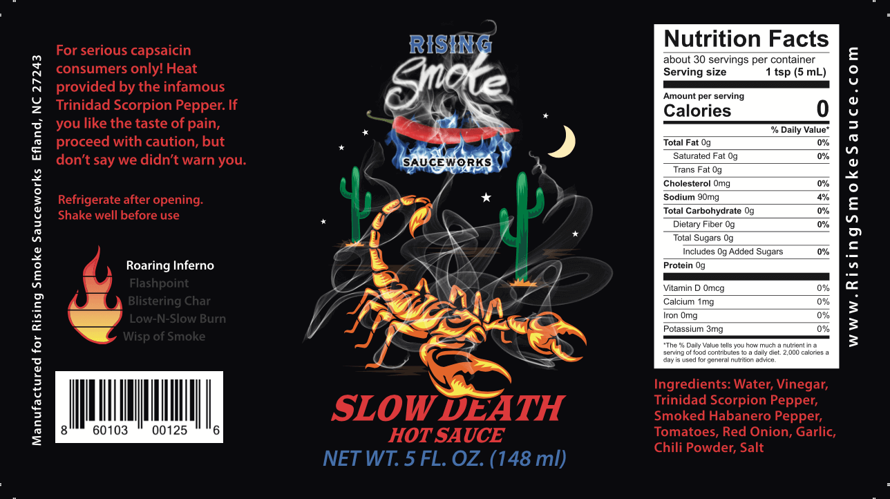 Slow Death - Trinidad Scorpion Hot Sauce  (XXX Hot)