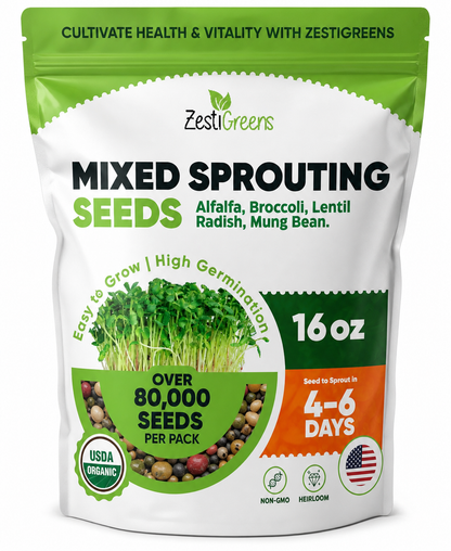 Mixed Sprouting Seeds Organic