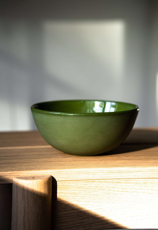 Handmade Porcelain Bowl. Green - MEALTONES