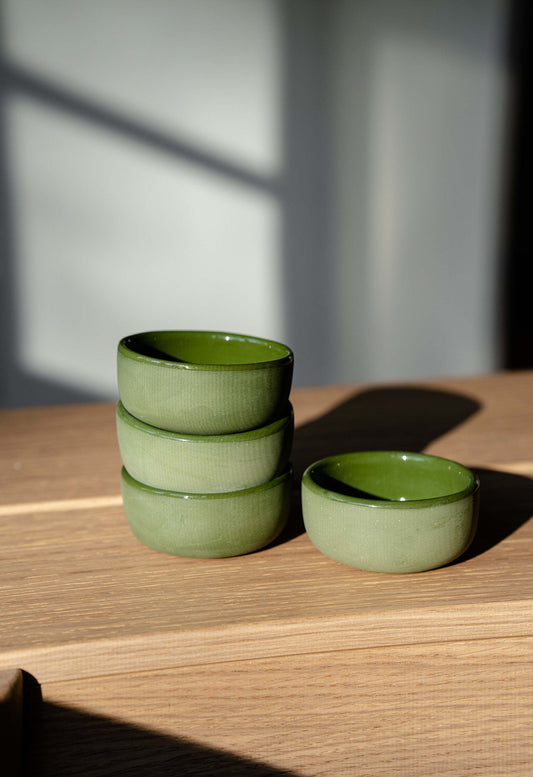 Handmade Porcelain Sauce Bowl. Green - MEALTONES