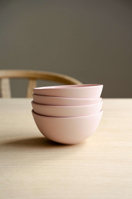 Handmade Porcelain Bowl. Powder Pink - MEALTONES