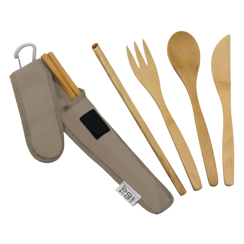 To-Go Ware Bamboo Utensil Set with Straw