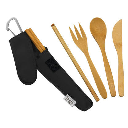 To-Go Ware Bamboo Utensil Set with Straw