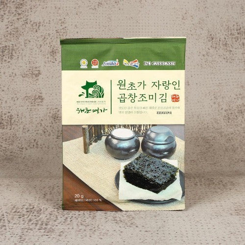 [Haecho Myeongga] Premium Seaweed Seasoned Laver (20g, 0.71oz)