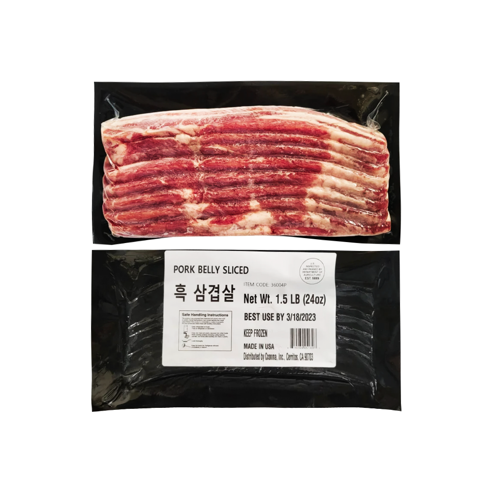Cconma Heukdwaeji Samgyeopsal (Black pork belly Sliced)