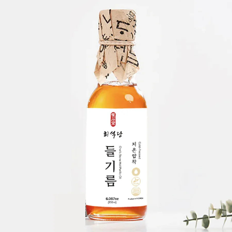 Premium Cold Pressed Sesame / Perilla Oil from Korea (180ml)