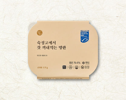 Deokhwa Freshly Aged Pollock Roe  덕화 숙성고에서 갓 꺼내먹는 명란 115g