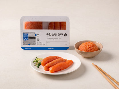Deokhwa Song-al Song-al Pollock Roe Duo Pack (200g / 7.05oz) 덕화 송알송알 명란