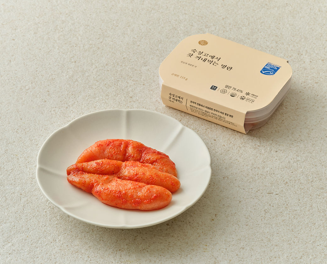 Deokhwa Freshly Aged Pollock Roe  덕화 숙성고에서 갓 꺼내먹는 명란 115g