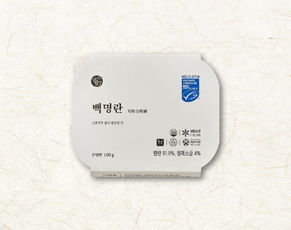 Deokhwa White Pollock Roe 덕화 백명란 100g