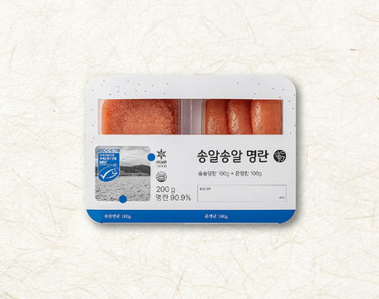 Deokhwa Song-al Song-al Pollock Roe Duo Pack (200g / 7.05oz) 덕화 송알송알 명란