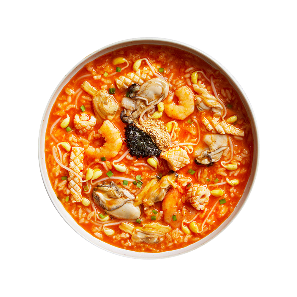 Shin Jjamppong Juk(Spicy Jjamppong Porridge)