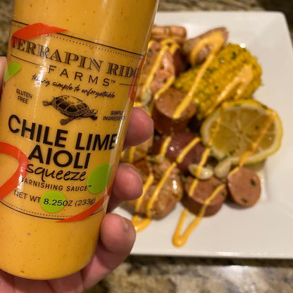Chile Lime Aioli Garnishing Squeeze
