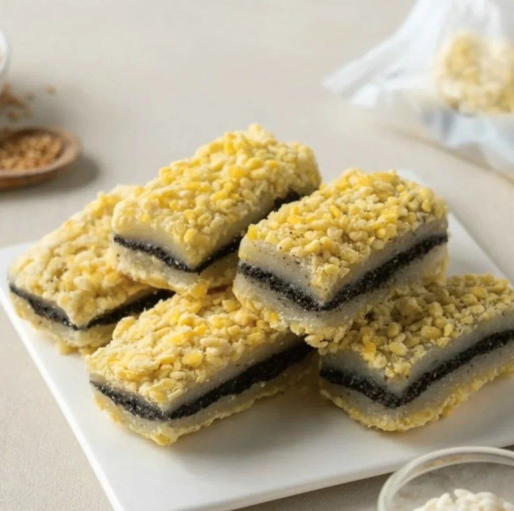 [ChangEok] Mung Bean & Sesame Glutinous Rice Cake (500g, 17.64 oz)