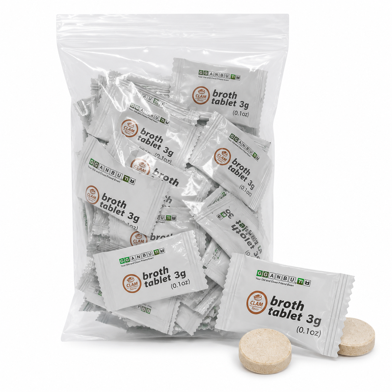 [GGANBU] Broth tablet Clam flavor (3g x 36tablet)