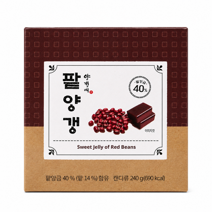[Yanggaengae] Sweet Red Bean Jelly (240g, 8.47oz)