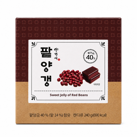 [Yanggaengae] Sweet Red Bean Jelly (240g, 8.47oz)