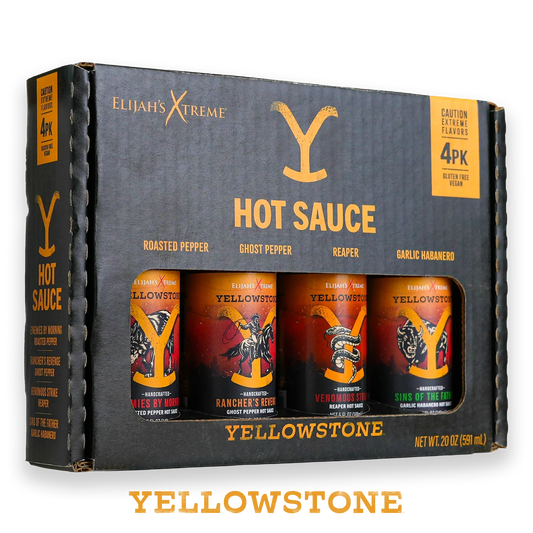 Yellowstone Hot Sauce Variety Pack 4 Bottles