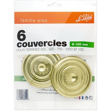 Le Parfait Familia Wiss Screw Bands, Replacement Rings for Terrine Jars