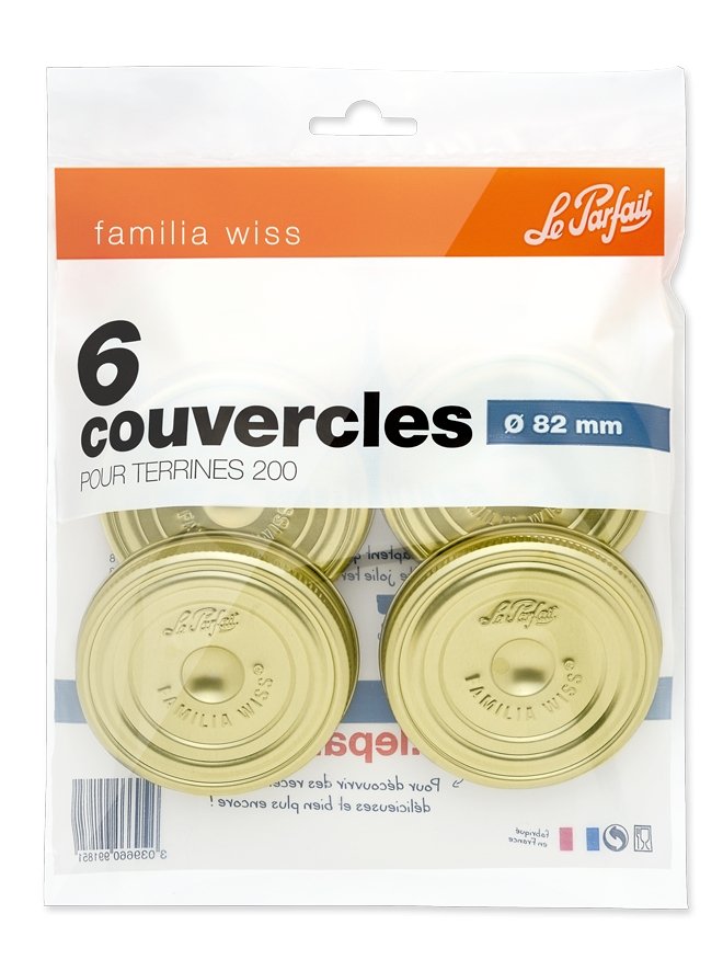 Le Parfait Familia Wiss Screw Bands, Replacement Rings for Terrine Jars