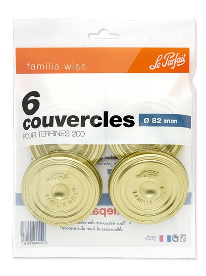Le Parfait Familia Wiss Screw Bands, Replacement Rings for Terrine Jars
