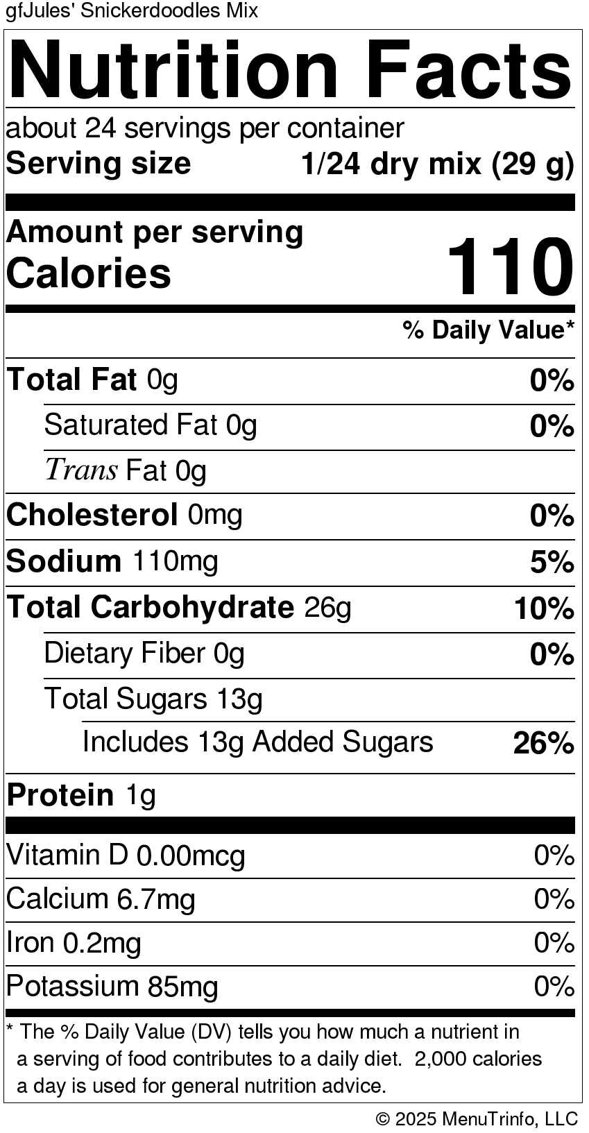 gfJules Gluten Free Snickerdoodle Mix