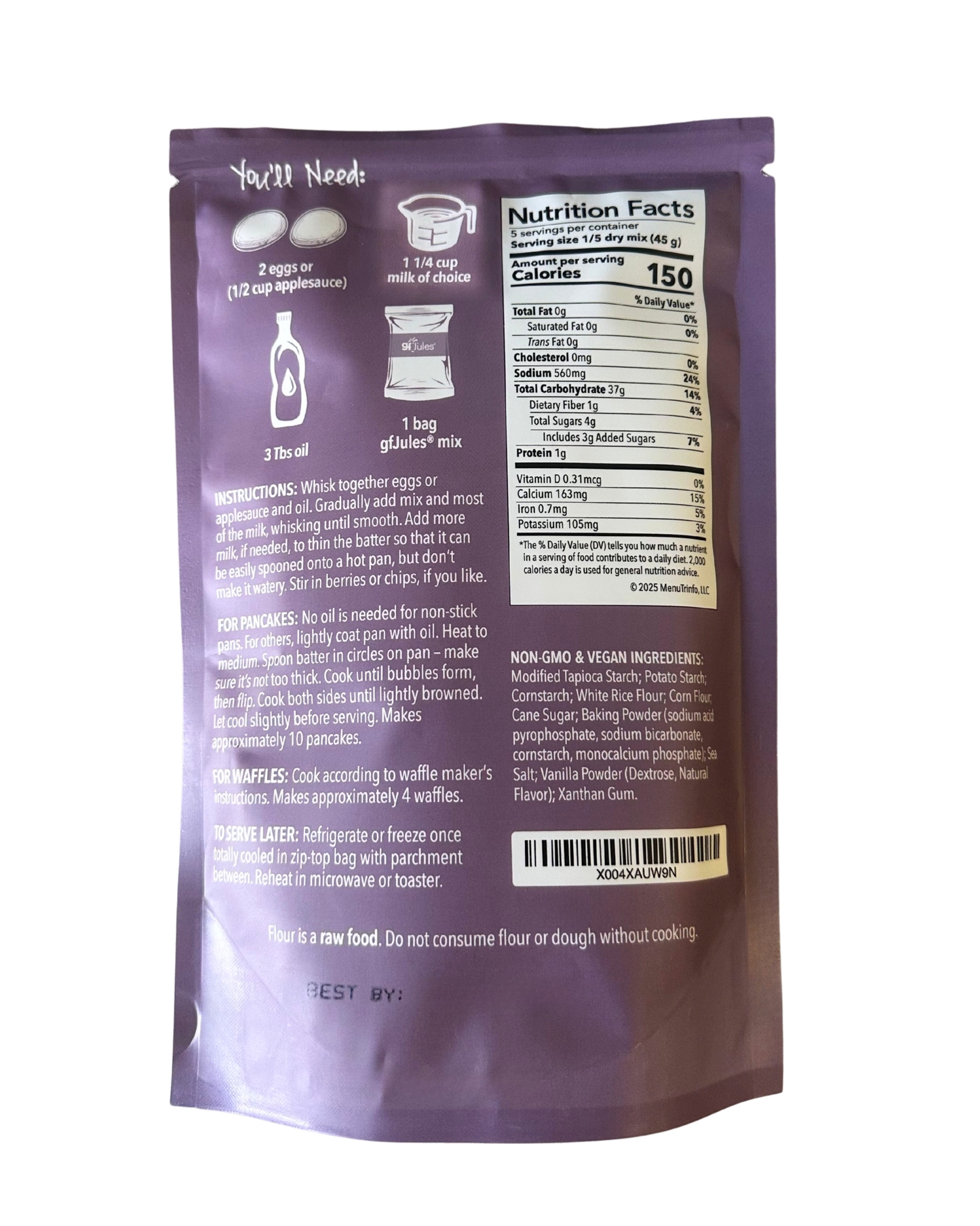 gfJules Gluten Free Pancake & Waffle Mix