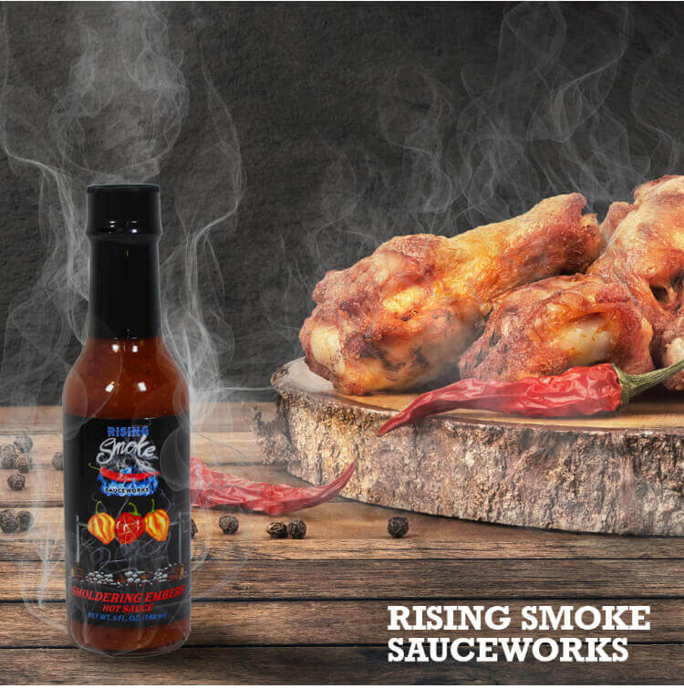 Smoldering Embers - Habanero Tomato Basil Hot Sauce (Medium)