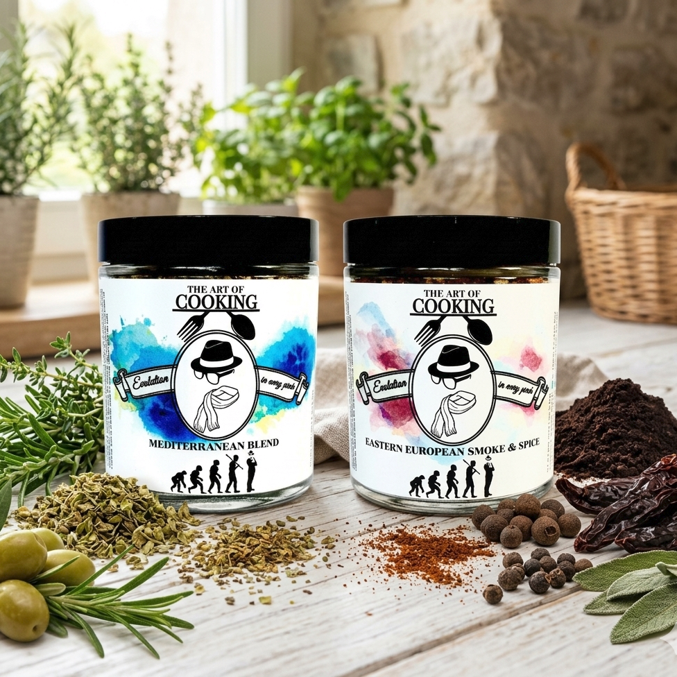Mediterranean & Smoke Bundle — Two Bold Organic Spice Blends, One Versatile Pair