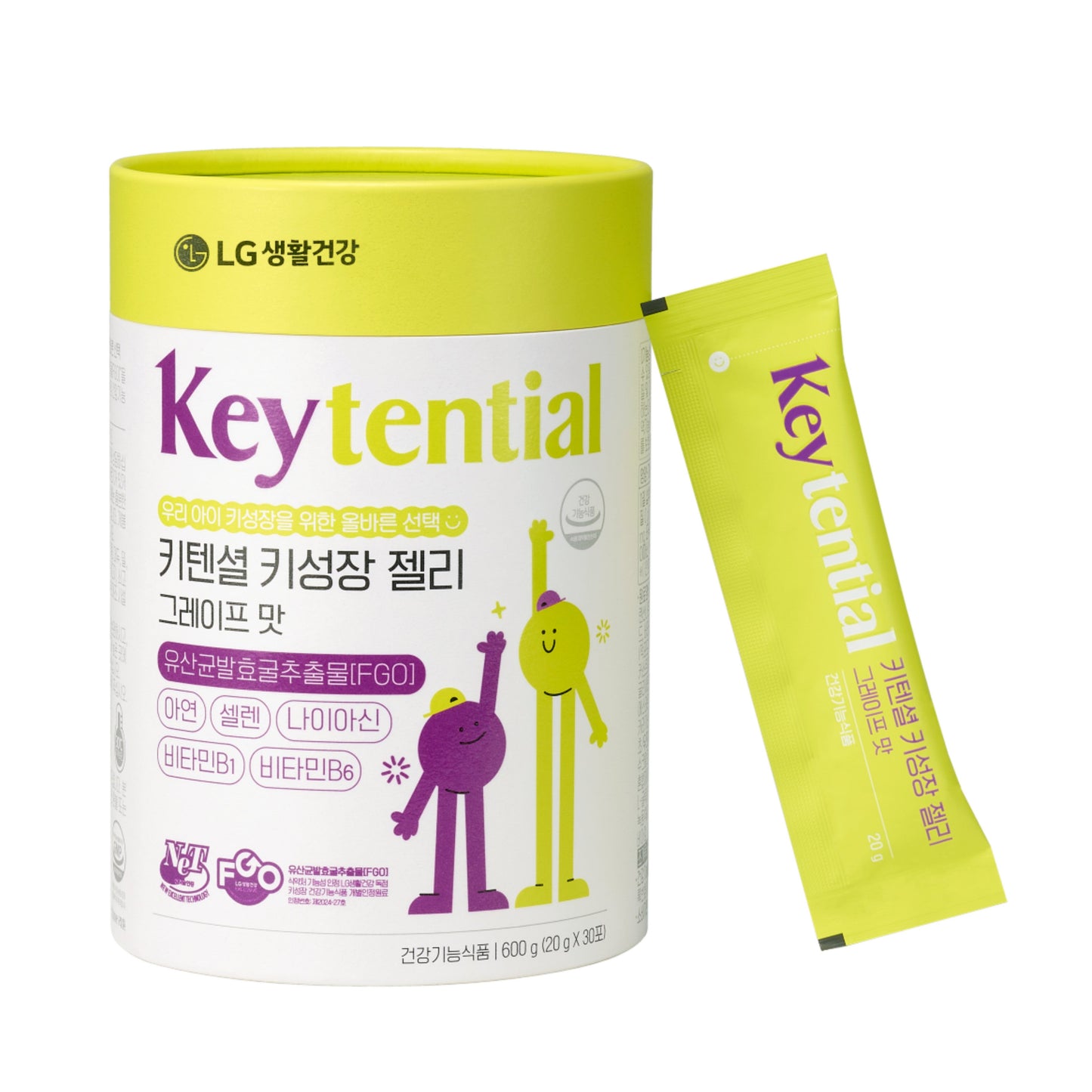 LG Keytential Grape Jelly Stick (20g, 0.71oz*30 Sticks)