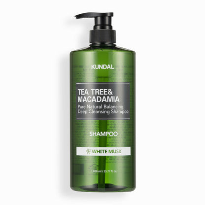 KUNDAL Tea Tree & Macadamia Deep Cleansing Shampoo 1058ml #WHITE MUSK