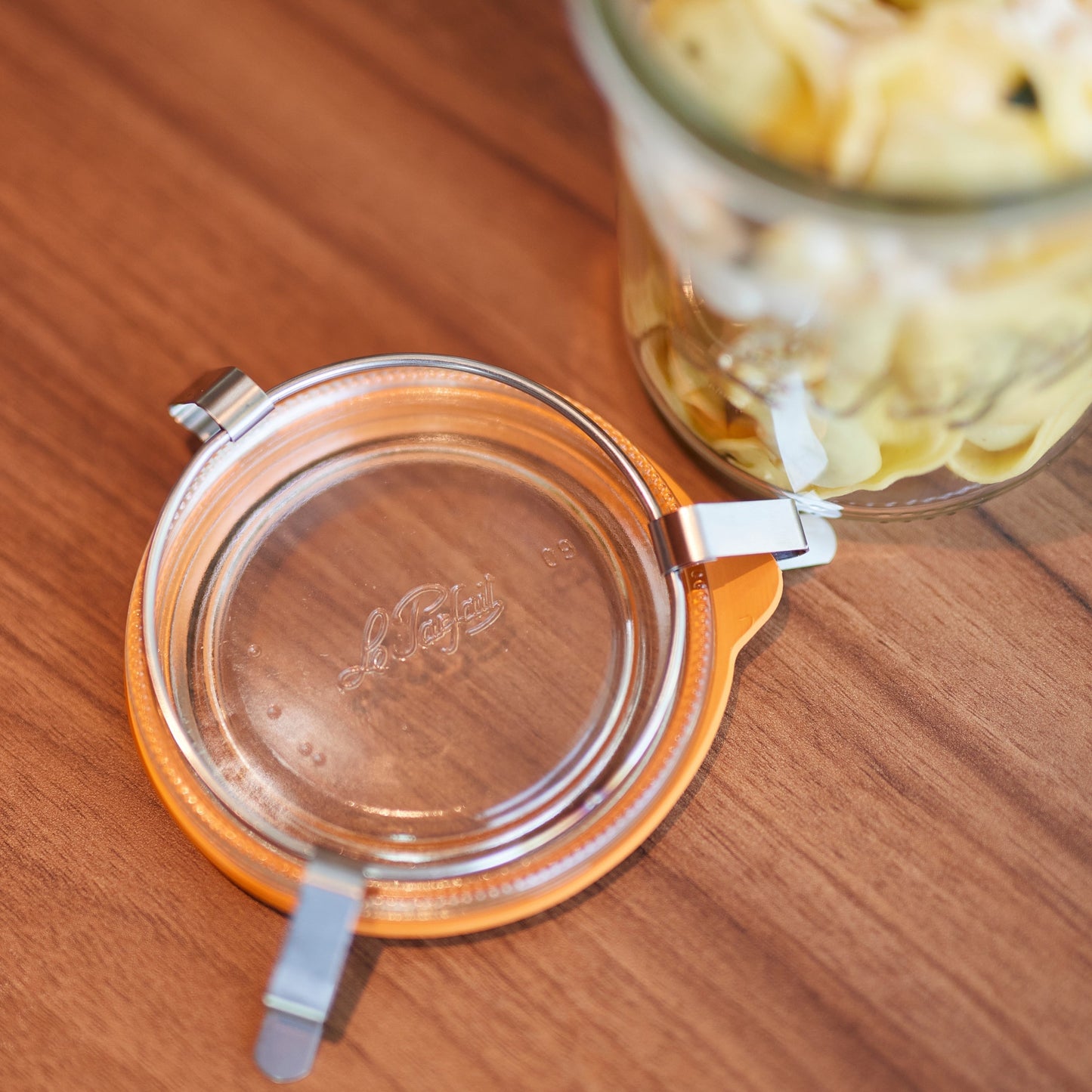 Le Parfait Bistrot, French Glass Jars with Airtight Clip Lids for Canning and Serving