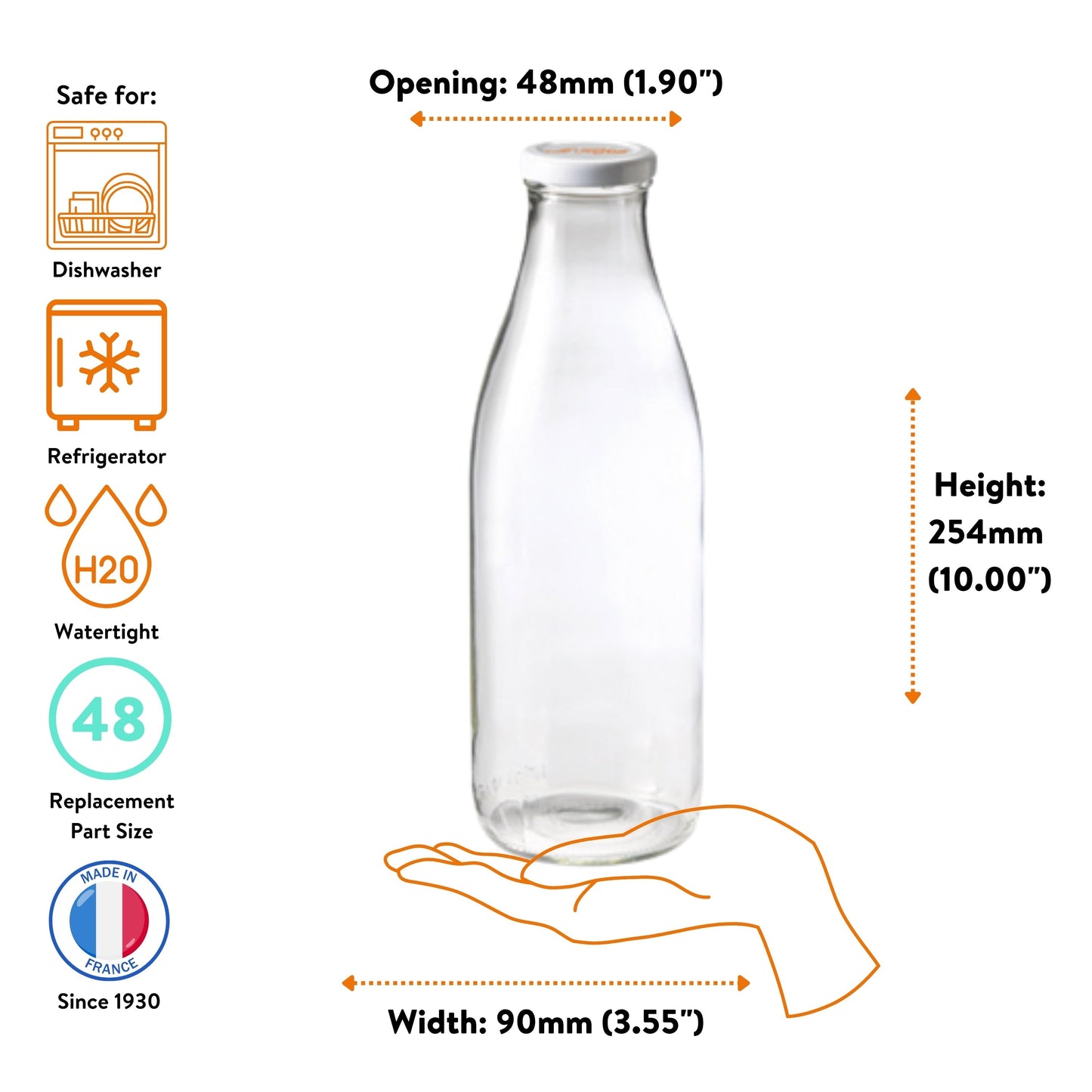 Le Parfait Swing Top and Milk Bottles