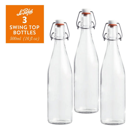 Le Parfait Swing Top and Milk Bottles