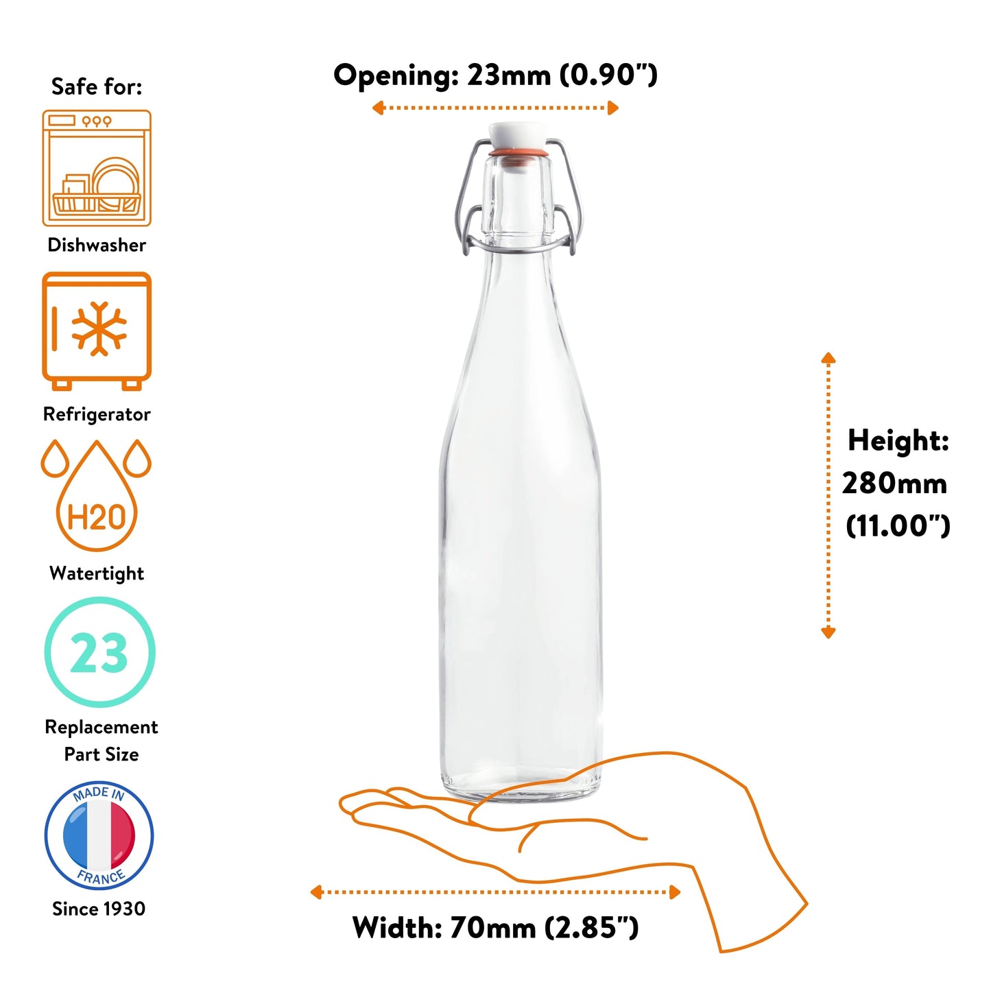 Le Parfait Swing Top and Milk Bottles