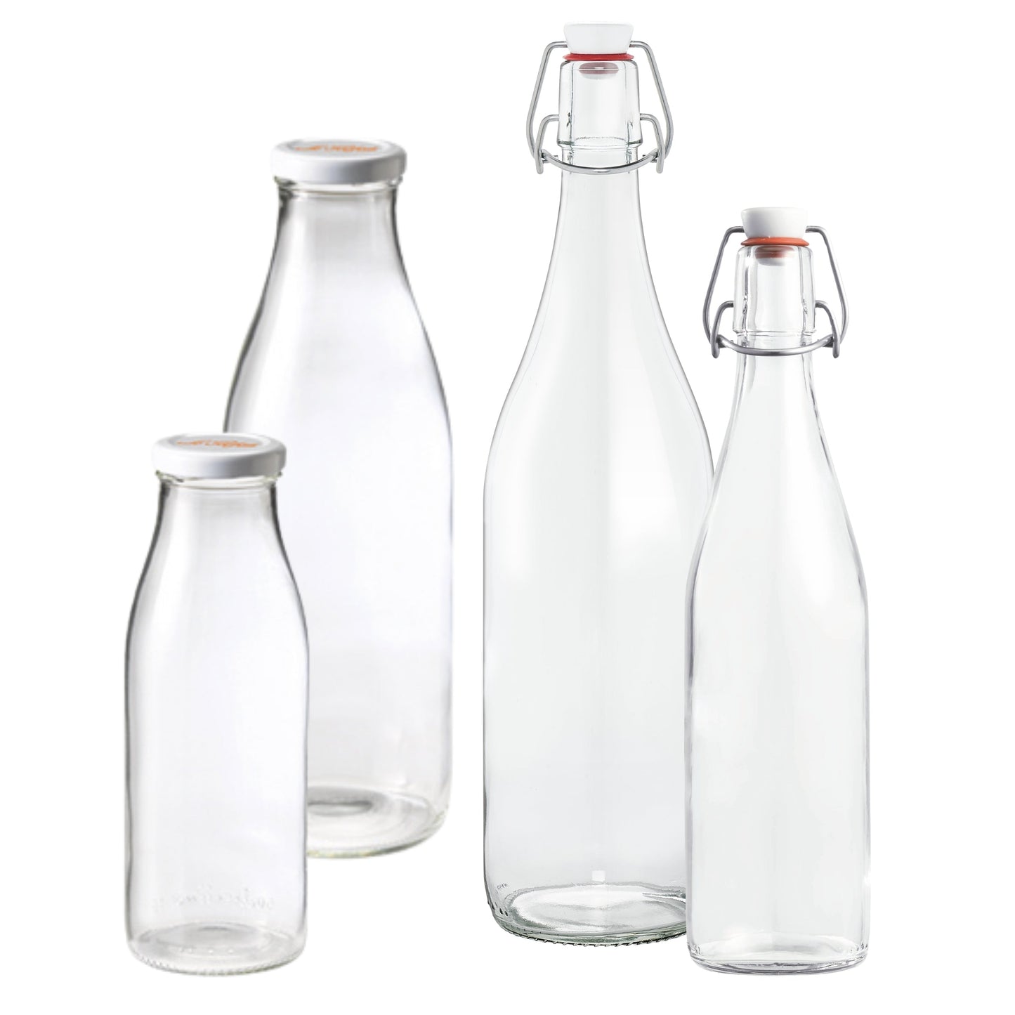 Le Parfait Swing Top and Milk Bottles