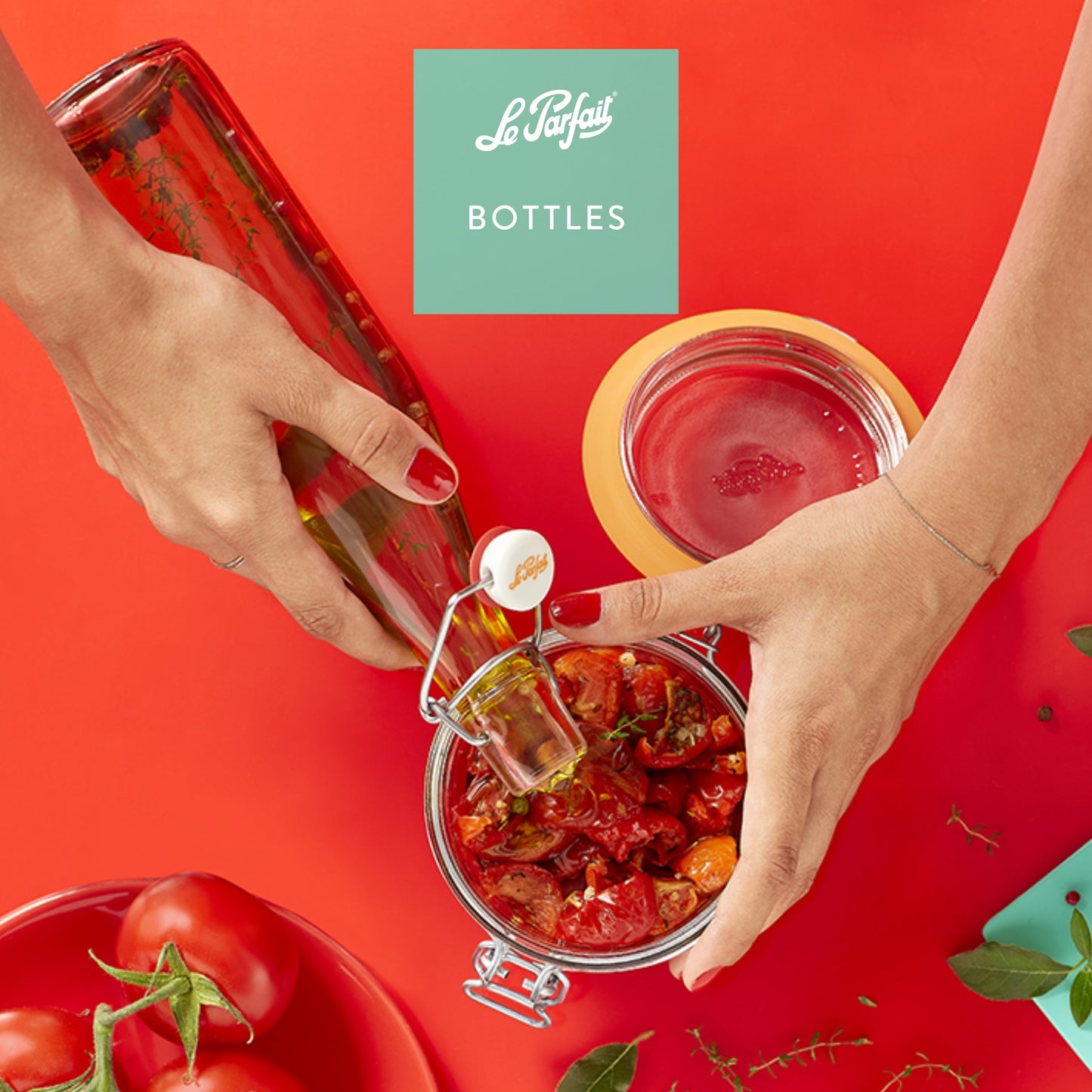 Le Parfait Swing Top and Milk Bottles