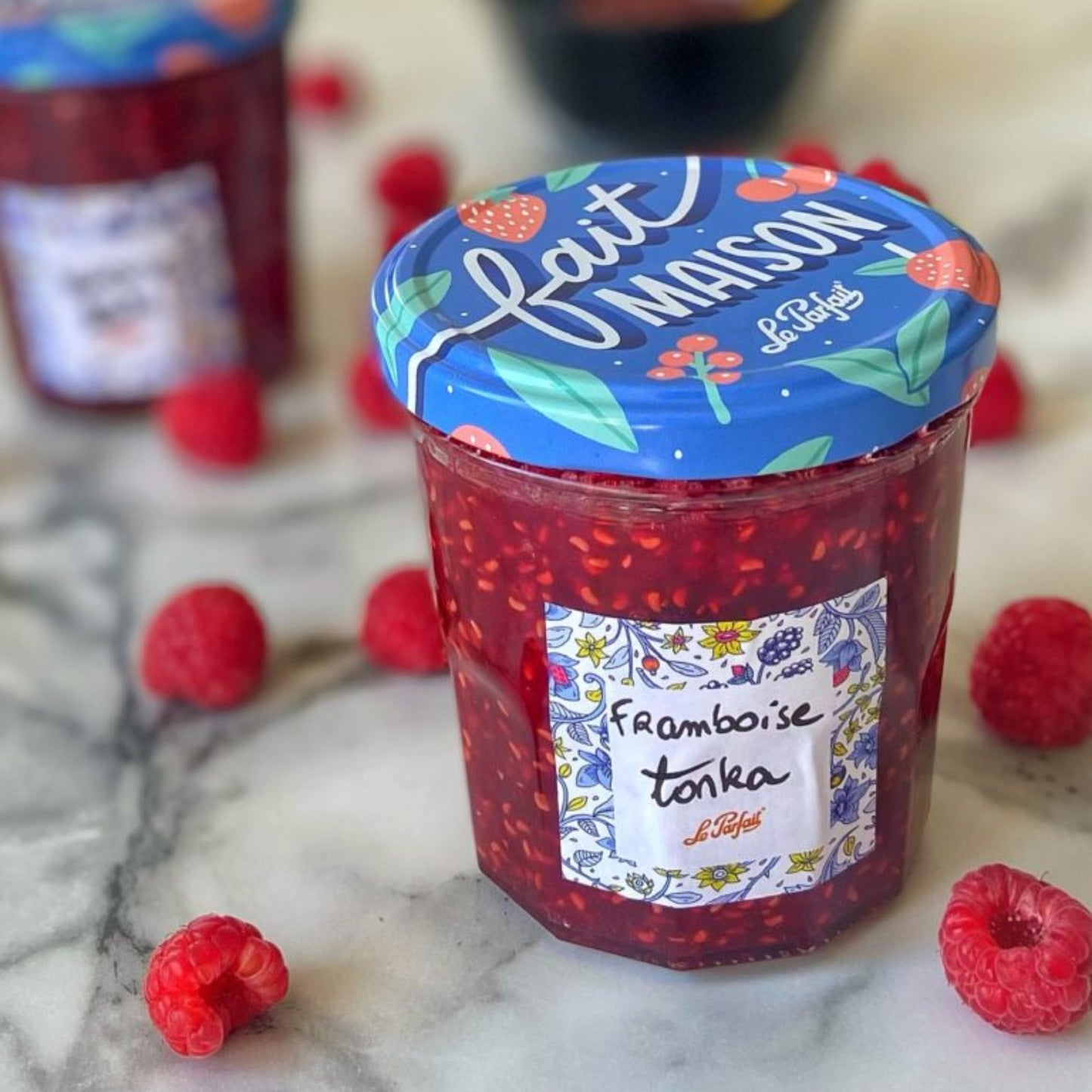 Le Parfait Jam Jars, French Glass Jars with 82mm Twist Lids for Jam and Preserves
