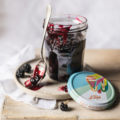 Le Parfait Jam Jars, French Glass Jars with 82mm Twist Lids for Jam and Preserves