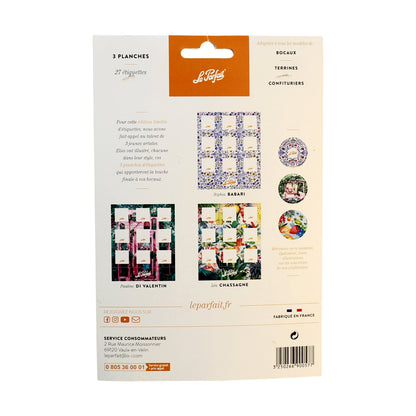 Le Parfait Preserving Labels for Jam, Canning and Pantry Jars