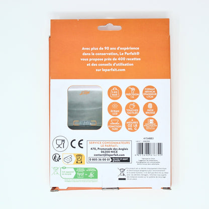 Le Parfait Digital Kitchen Scale for Canning, Cooking and Portioning